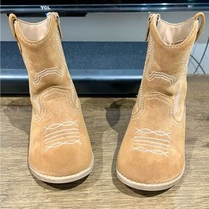 Tan Suede Western Boots